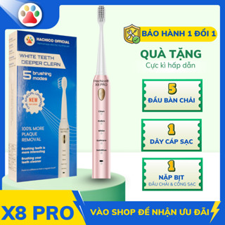 Bàn chải điện Hachico X8 Pro, bàn chải đánh răng điện phù hợp với người niềng răng và cấy implant