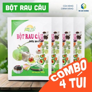 [COMBO 4 TÚI] Bột rau câu dừa gói 10gr - Tân Việt Á