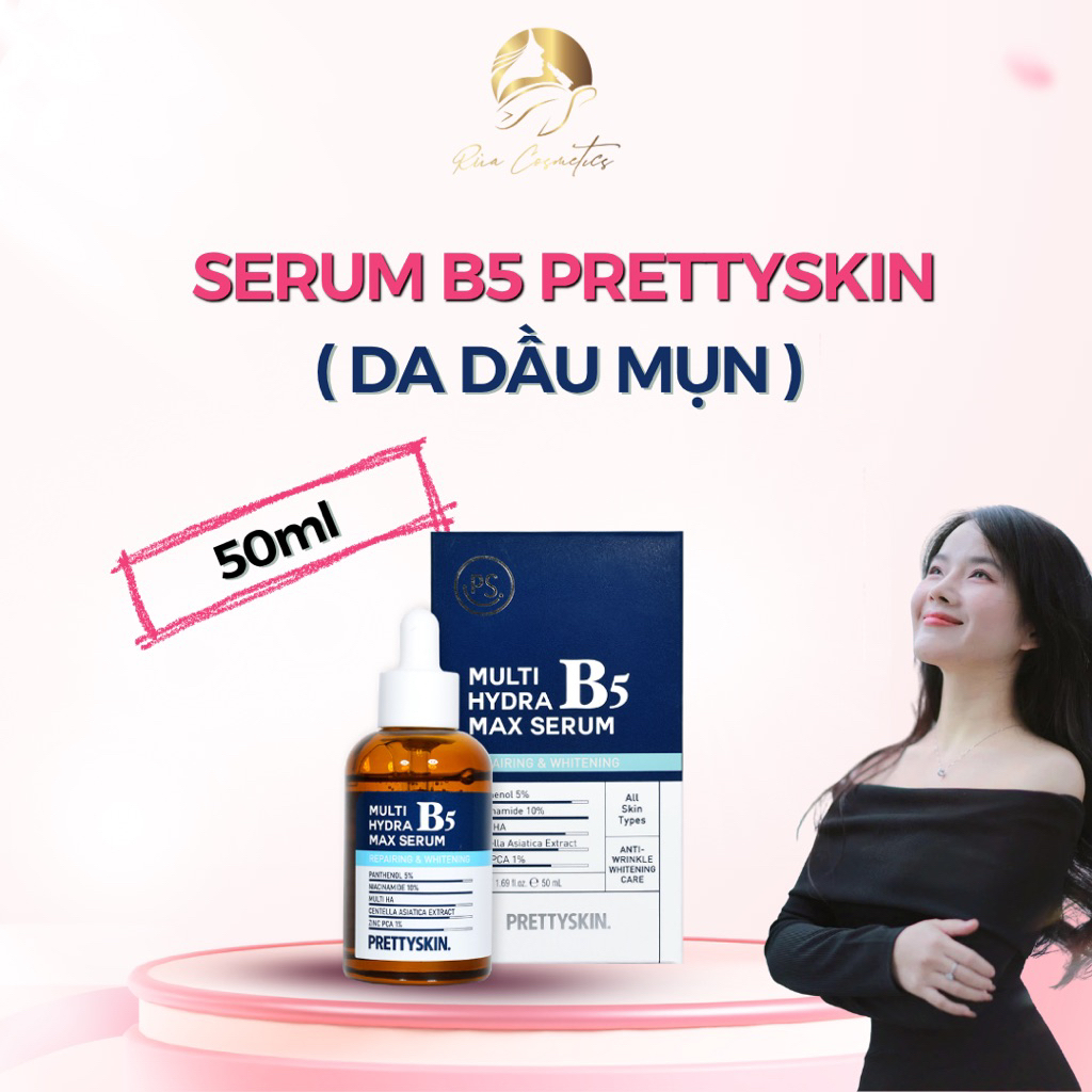 | PRETTYSKIN |  Serum B5 Prettyskin - da dầu mụn 50ml