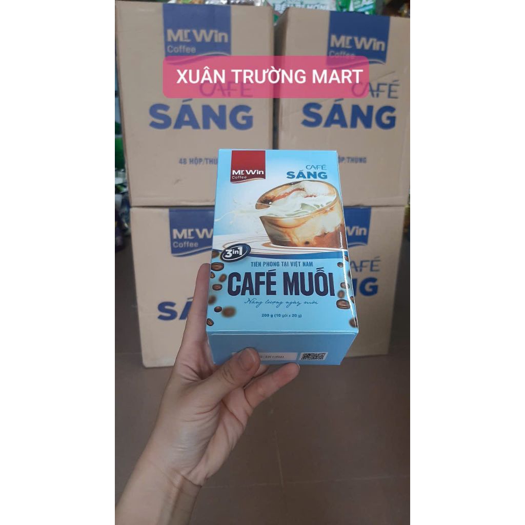 CAFE MUỐI MR. WIN CÀ PHÊ SÁNG TIÊN PHONG TẠI VIỆT NAM / HỘP 200G ( 10 Gói )
