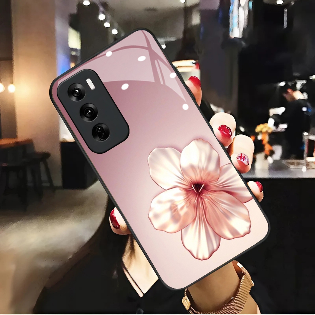 Ốp Lưng cho OPPO RENO 12 5G, RENO 12 PRO 5G Mặt lưng cường Lực Họa Tiết