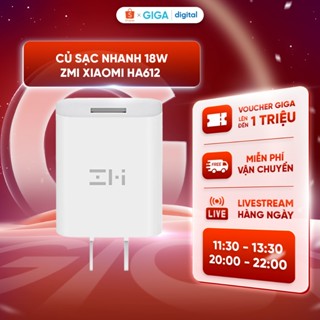  Củ sạc nhanh 18W Zmi Xiaomi HA612 Quick Charge QC 3.0 cho - Sạc điện thoại nhỏ gọn tương thích nhiều lại máy 