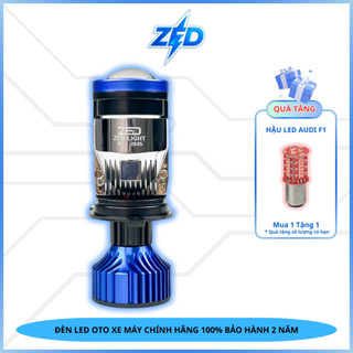  Đèn LED Bi Cầu F35 ZED LIGHT - 60W 12.24V DC Chân H4 Lắp Zin Xe Máy Ô Tô 