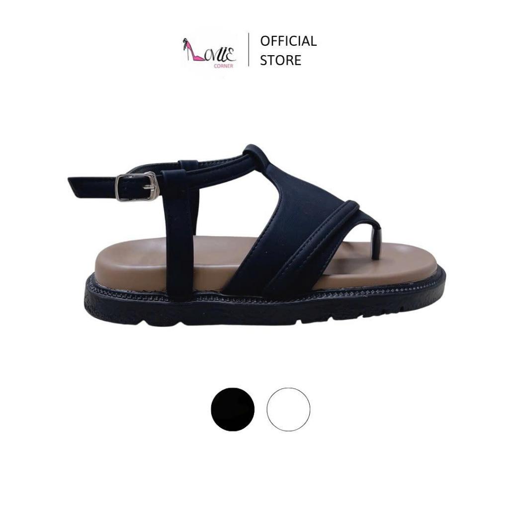  LOVIIECORNER - SANDAL NỮ THỜI TRANG MŨI TRÒN XỎ NGÓN HỞ HẬU - GIÀY QUAI MẢNH MÙA HÈ ĐẾ BẰNG 3 PHÂN - SS250502 