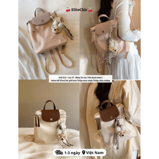 Chio'2ndSẵn Balo nữ đeo vai phong cách Hàn Quốc màu pastel, kiểu dáng nhỏ gọn xinh xắn, phối đồ cực yêu