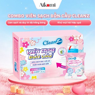 Combo Viên sạch bồn cầu CleanZ chai thả bồn cầu sạch khuẩn tẩy sạch mảng bám khử mùi diệt vi khuẩn toilet