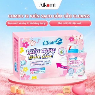 Combo 12 Viên sạch bồn cầu CleanZ chai thả bồn cầu sạch khuẩn tẩy sạch mảng bám khử mùi diệt vi khuẩn toilet
