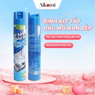 Bình xịt tẩy dầu mỡ nhà bếp CleanZ 450ml đánh bay vết bẩn cứng đầu trên xoong nồi,tường gạch, lưới máy hút mùi