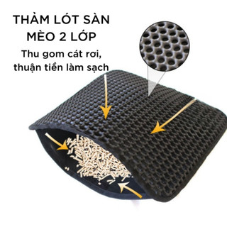(MÃ 20% Ở VIDEO) Thảm Hứng Cát Mèo Size L 40x60cm