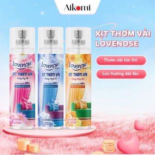 Xịt thơm quần áo Lovenose chiết xuất tinh dầu thiên nhiên thơm mát khửi mùi hôi và mang lại hương thơm lâu dài