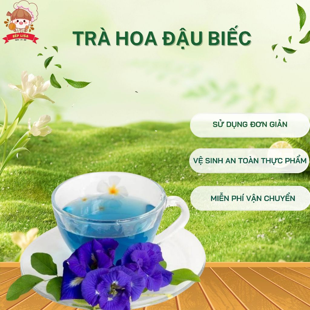 Trà hoa đậu biếc Đà Lạt sấy khô-BẾP LISA