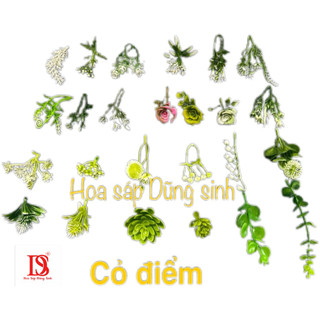 [ C442 ] ( 100 GRAM ) Lẻ Cỏ điểm, hoa điểm bó hoa, trang trí giỏ quà, hộp quà, giỏ hoa quả, trang trí decor