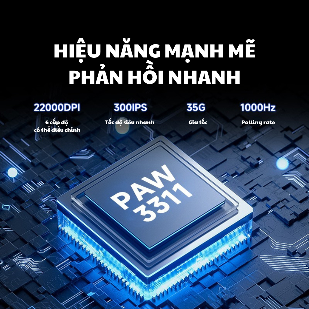 Chuột gaming không dây ATAS V16 - 3 mode - Pin 500mAh - Có app - DPI 22 000 - Chip PAW3311 | BigBuy360 - bigbuy360.vn