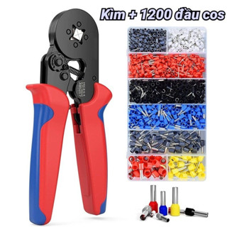 Kìm bấm Cos vuông tự điều chỉnh 1,200 đầu co - Kìm bấm cos dây điện vuông trợ lực