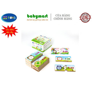 Đồ chơi gỗ - Bé vui học giờ chính hãng Winwintoys 60392