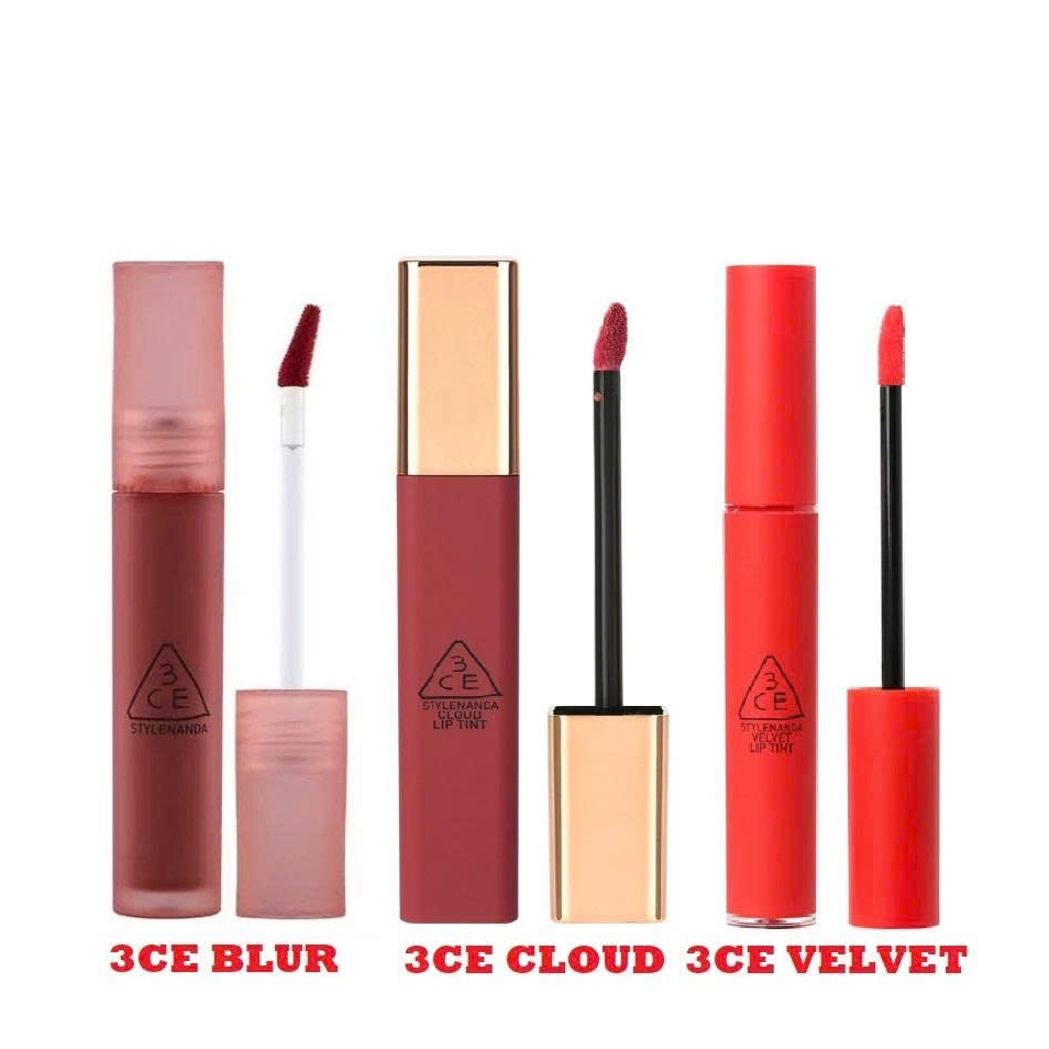 ( CÓ SẴN)SON 3CE VELVET LIP TINT/ Blur Water / Cloud Lip Tint