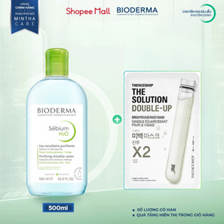 Nước Tẩy Trang Bioderma Sensibio H2O Chính Hãng Cho Da Dầu Mụn Và Da Khô Nhạy Cảm 500ml
