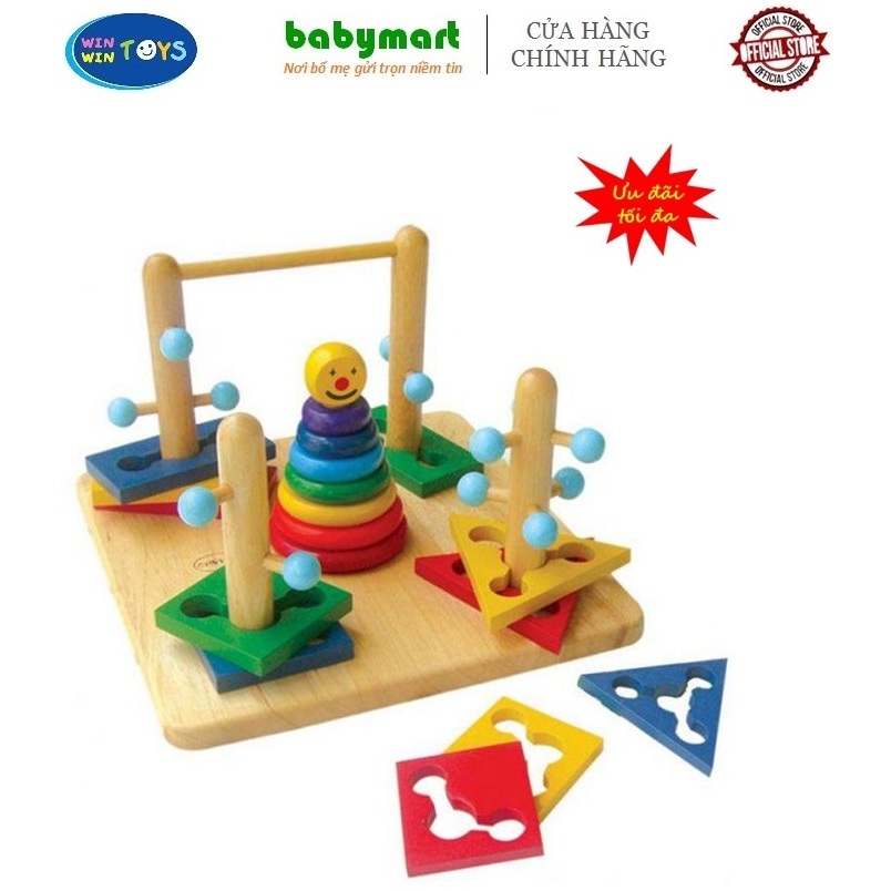 Đồ chơi gỗ - Đường luồn lý thú chính hãng Winwintoys 65072