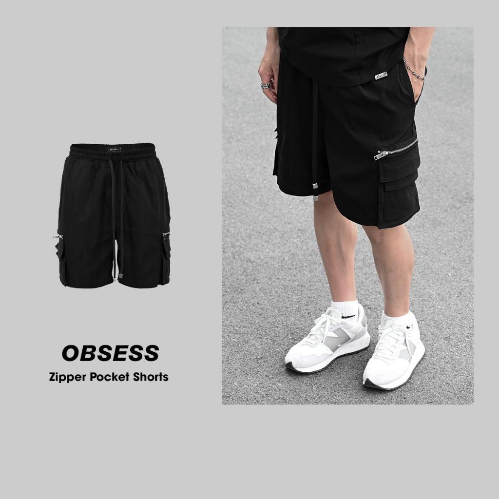 Quần short gió 2 túi khoá Obsess brand ZIPPER POCKET SHORTS