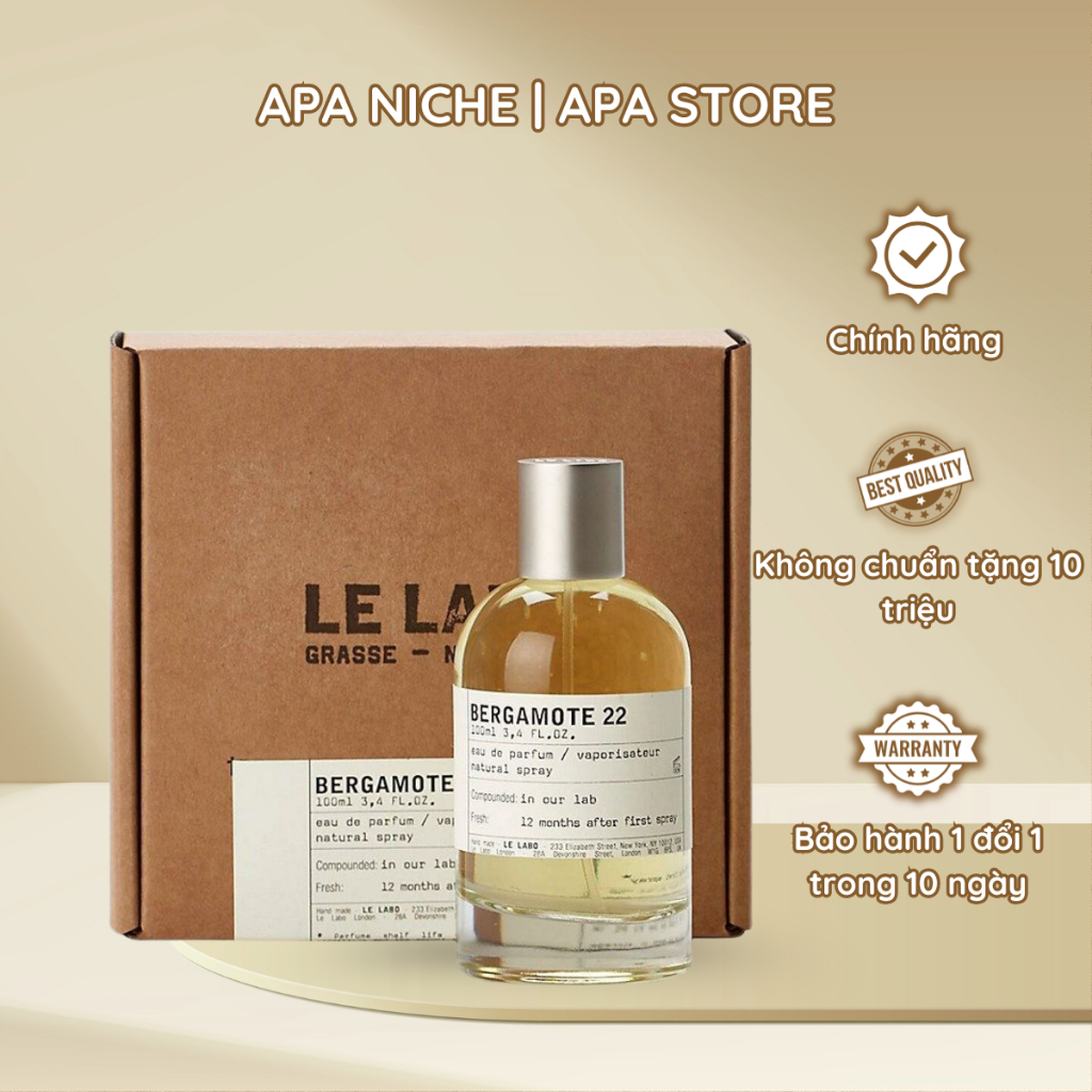 Nước Hoa Le Labo Bergamote 22 Chai 10ml