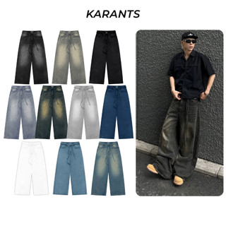 Quần Jeans Suông XS-4XL Karants Ống Siêu Rộng Local Brand Streetwear Hot Trend (tặng kèm dây) - KQ99