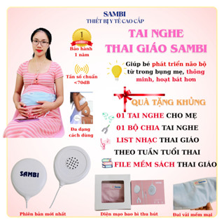 [MỚI 2026] - Tai nghe thai giáo cao cấp chính hãng SAMBI - Tai nghe thai nhi SAMBI