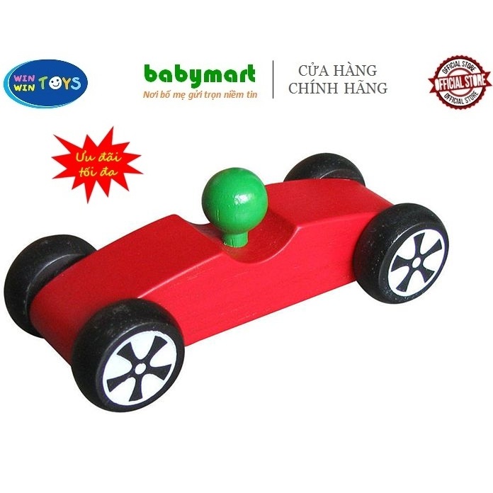 Đồ chơi gỗ - Mô hình xe đua chính hãng Winwintoys 67282