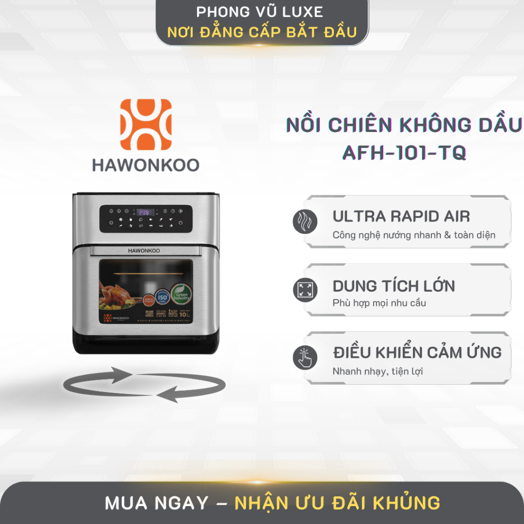 Nồi chiên không dầu Hawonkoo AFH-101 - Hàng chính hãng