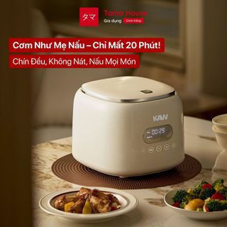 Nồi Cơm Điện Mini KAW - Ruột Inox 304 Nguyên Khối, 8 Chế Độ Nấu, Dành Cho 2-5 Người, BH 12 Tháng