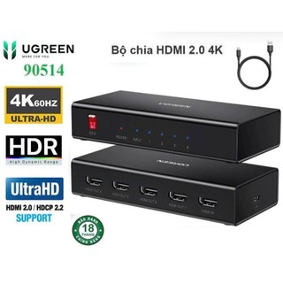 Bộ chia hdmi 1 ra 4 ugreen 90514 cm570 cao cấp