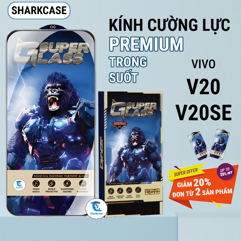 Kính cường lực Vivo V20 / V20 SE premium full màn miếng dán bảo vệ màn hình đt