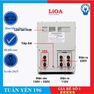 [Lioa Bảo Hành 3 Năm] Ổn Áp Lioa SH-5KVA - 5000VA 150V -điện ra 110V - 220V...THẾ HỆ MỚI...