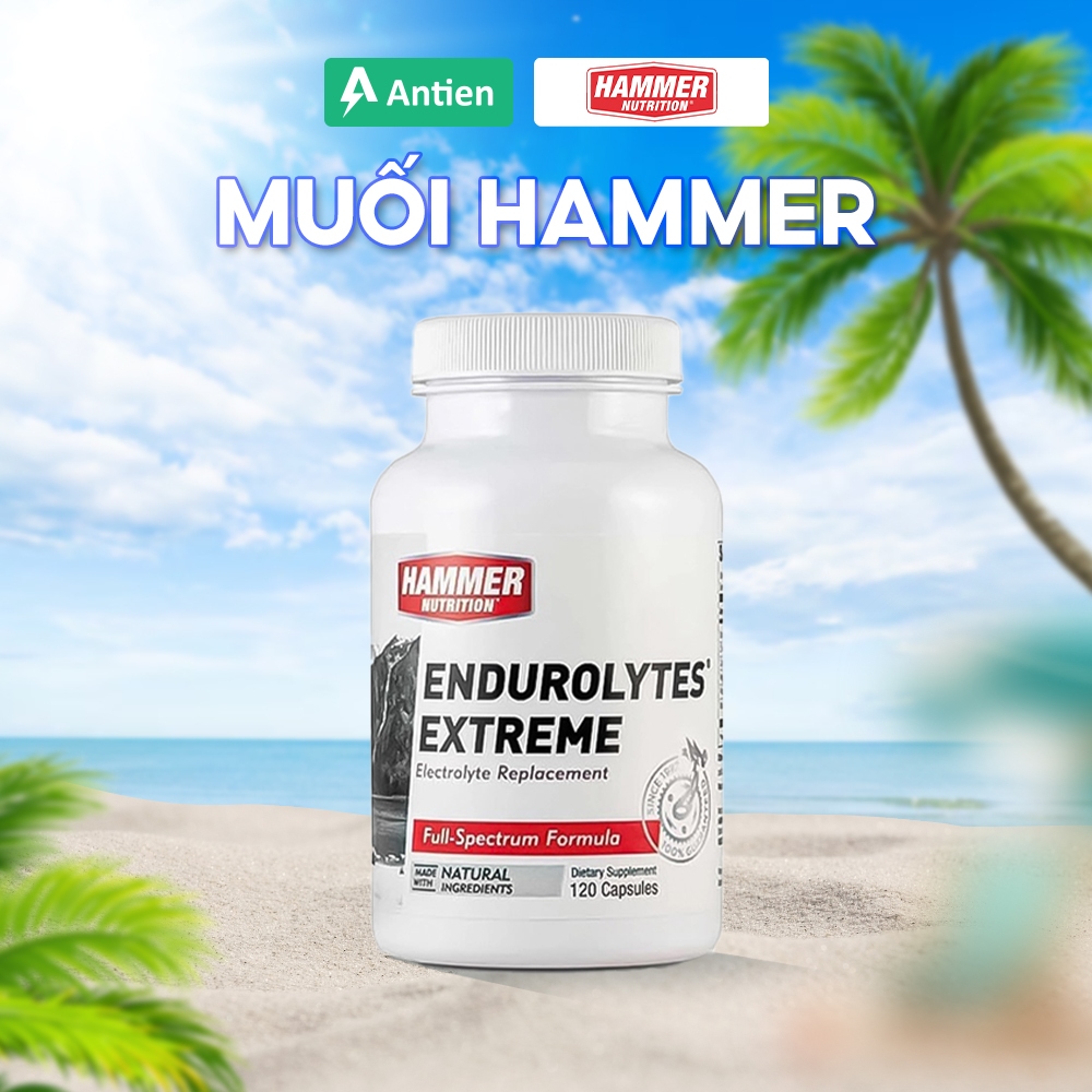 Muối Bù Điện Giải Hammer Endurolytes Extreme (Hộp 120 viên)- Ngăn Ngừa Chuột Rút Bổ Sung Muối Khoáng