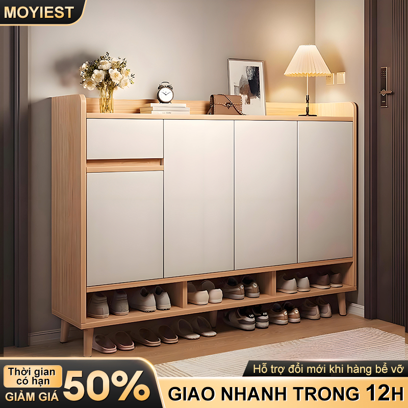 MY Tủ giày gỗ thông minh hiện đại kệ giày nhiều ngăn chứa chất gỗ chống thấm phong cách hiện đại | BigBuy360 - bigbuy360.vn