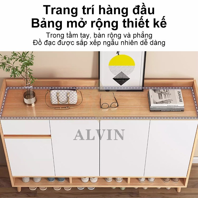 ALVIN Tủ giày cửa gia đình sang trọng sức chứa lớn tủ cửa tích hợp tủ kệ giày trong nhà nhiều tầng | BigBuy360 - bigbuy360.vn