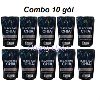 Sỉ - Combo 10 Gói Hạt Chia Đen Úc Black Bag 500g Thanh Nhiệt Pha Nước Mát