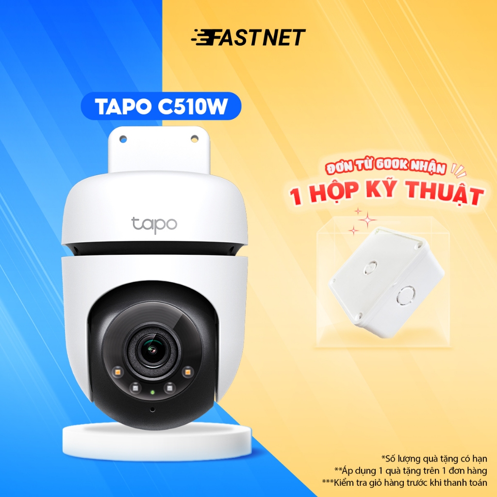 [Hỏa Tốc] Camera WiFi Ngoài Trời TP-Link Tapo TC40 / C510W / C520WS Chống Nước, Quay Quét 360 Độ
