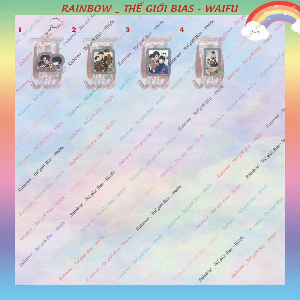 Kẹp càng cua mica Kiss me liar, kẹp 5 răng acrylic Hôn tôi đi kẻ dối trá manhwa bl