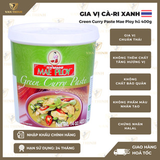 MAE PLOY Gia Vị Cary Đỏ / Cary Xanh Hộp 400gr Red Curry Paste & Green Curry Paste