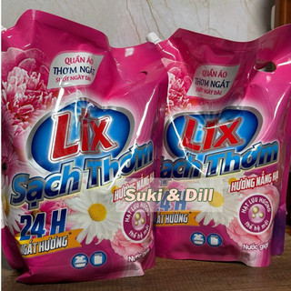  COMBO 2 TÚI NƯỚC GIẶT LIX SẠCH THƠM 24H NGÁT HƯƠNG 3.2KG - LÀM SẠCH TỐT MỀM VẢI - HƯƠNG NẮNG HẠ 