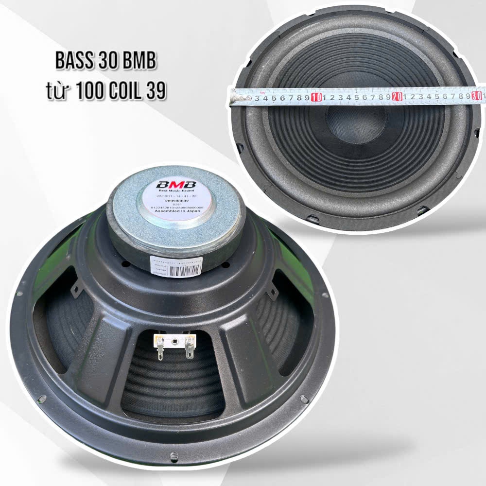 loa bass 30 BMB nhập khẩu coil 38 từ 100 gân mút màng vải sóng - karaoke cực hay - 1 củ