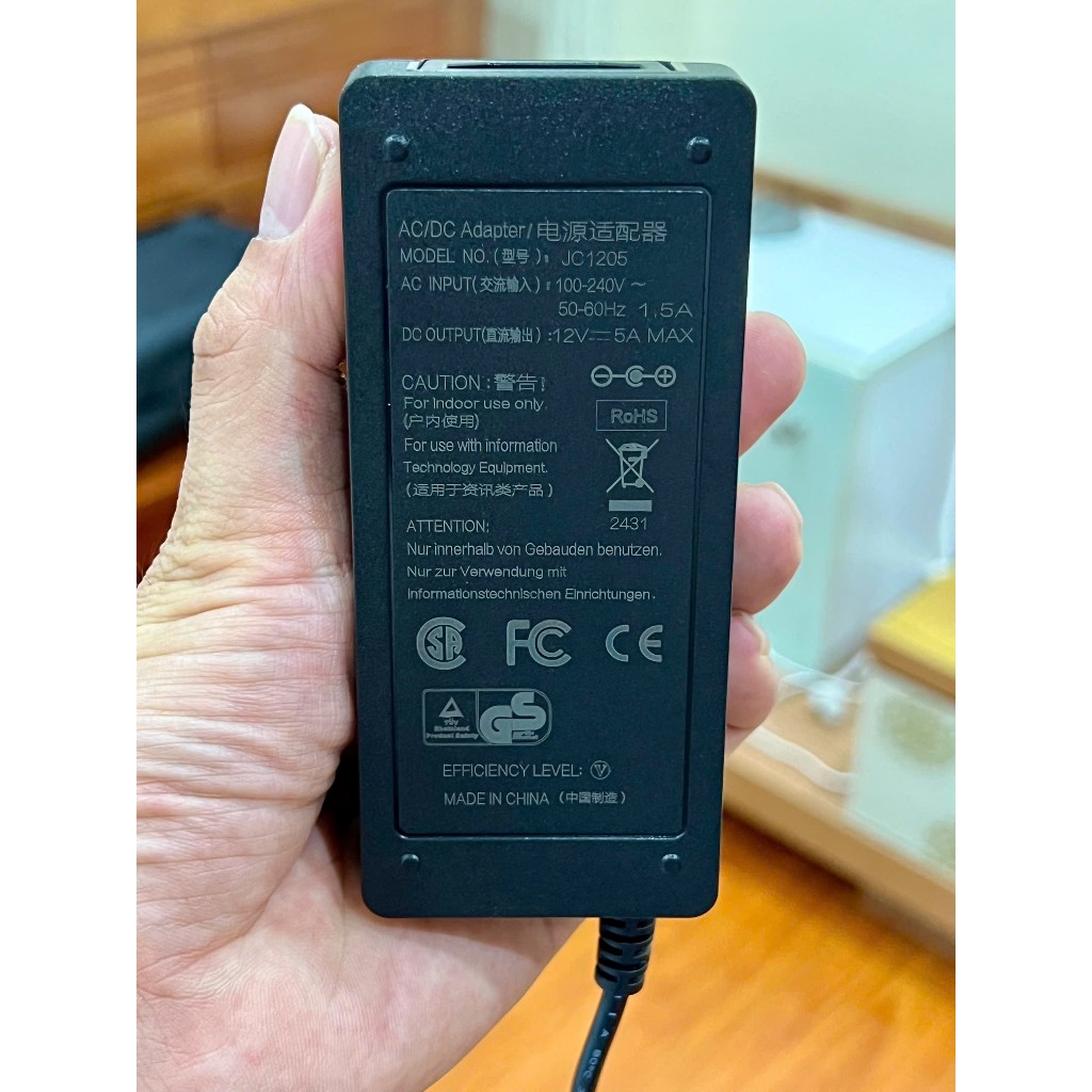 🔌 Adapter nguồn 12V 5A – Chuyên dụng cho bàn DJ Denon MCX8000 | Đảm bảo hiệu suất và độ bền cao