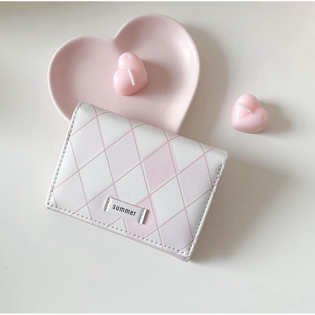 Ví mini đựng tiền thẻ bỏ túi nhiều ngăn cute