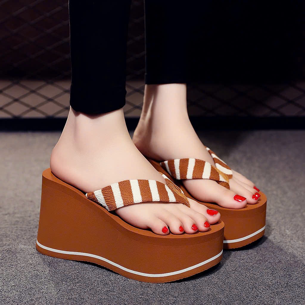 Dép kẹp xốp lượn sóng cao cấp đế màu cao 5f,7f,9f, dép kẹp xỏ ngón đế cao, dép nữ, dép tông nữ, dép 