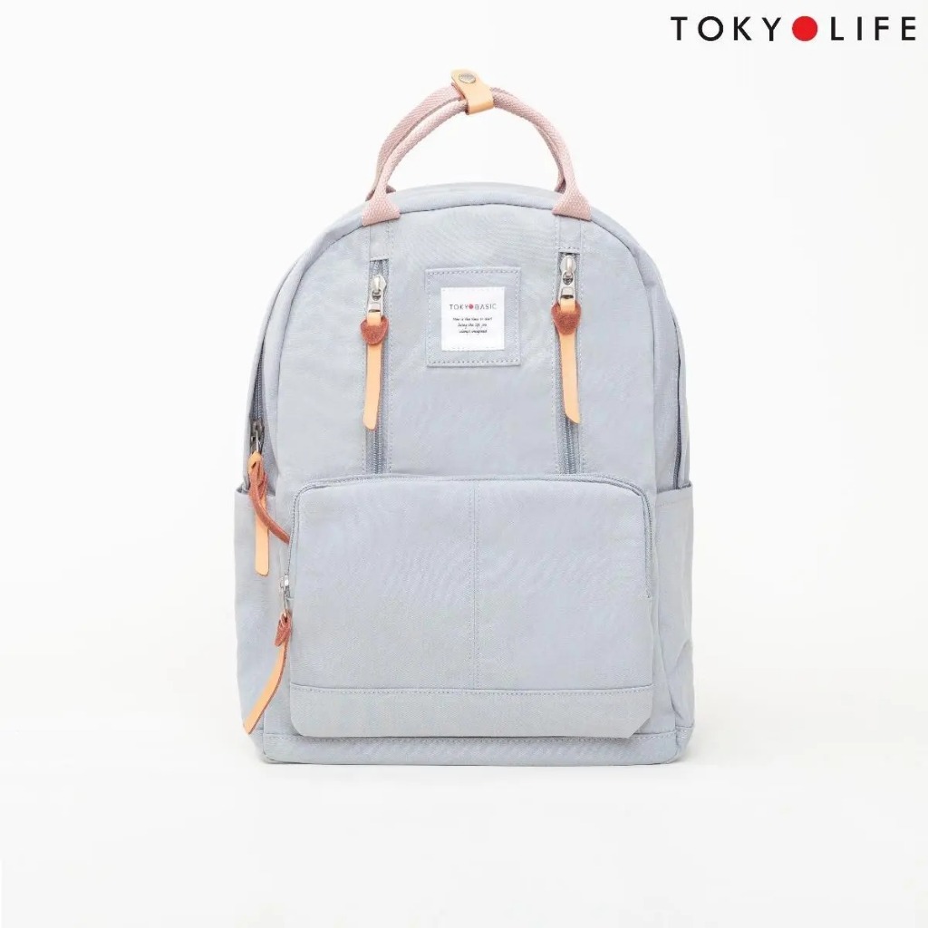 Balo đi học basic TOKYOLIFE chống thấm chống nước nhiều ngăn C8BPK010L (39x28x13CM)