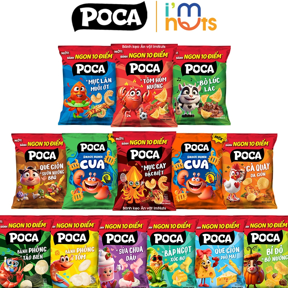 COMBO 10 GÓI Bim Bim Poca TRỘN VỊ