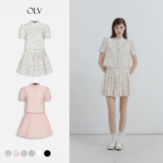  Set áo và chân váy tennis đi chơi Ginny nhiều màu trẻ trung phù hợp đi học đi chơi OLV 