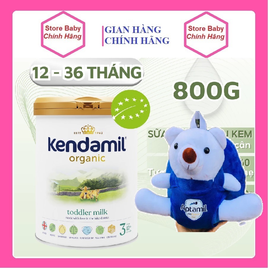 Sữa công thức Kendamil Organic Đầy Đủ Số 1,2,3