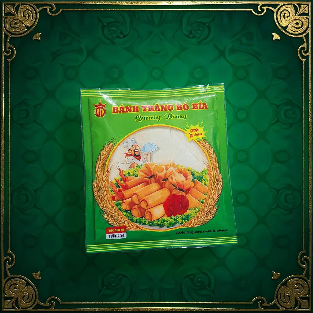 Vò Bía Bía Đậu Xanh Quang Đăng, 1 Túi 20 lá, Cuốn Bò Bía, Cuốn Chả Giò, Nem
