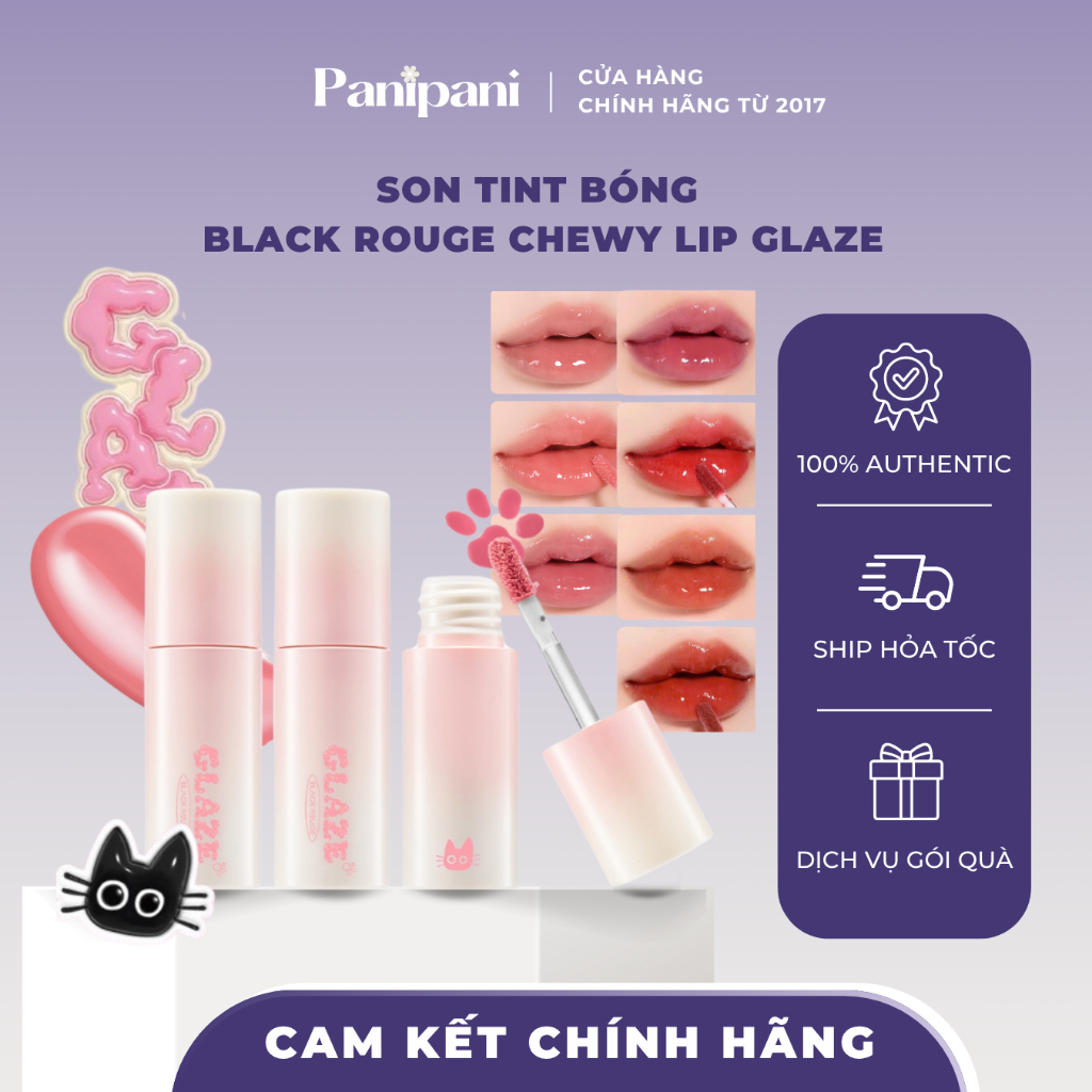 Son Tint Bóng Black Rouge Chewy Lip Glaze | BigBuy360 - bigbuy360.vn